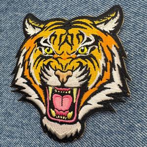 Patch brodé haute densité thermocollant à motif crâne animal, badge tactique, applique décorative pour vêtements - Product Image 3