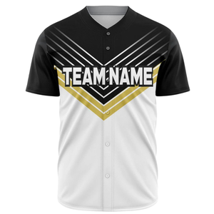 Maillot de baseball personnalisé pour hommes, dégradé bleu marine et rouge, respirant, uniforme d'équipe de softball, chemise de sport athlétique - Product Image 2