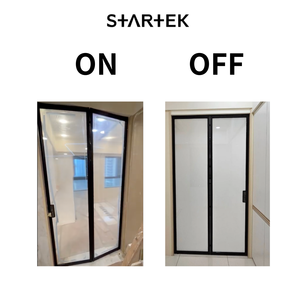 PDLC Smart Modern Steel & PVC Puertas de vidrio plegables con función insonorizada para sala de estar y oficina en casa - Product Image 2