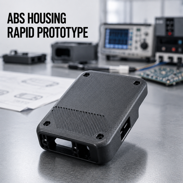Fast Tooling ABS Plastic Injection Housing with Custom Texture, Rapid Prototype Cover for Consumer Electronics