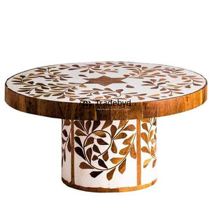 Soporte de Lujo para Tartas con Incrustaciones de Hueso, Hecho a Mano, Decoración para Exhibición de Postres para Bodas y Cenas en el Hogar por Tradebyd - Product Image 4