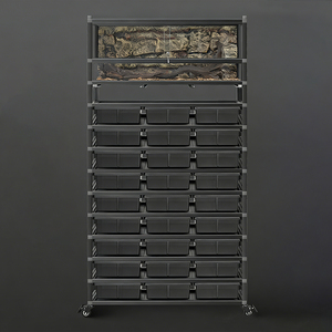 Fabrika Özel Üretim Hızlı Teslimat Sürüngen Rafı Yılan Gecko Akrilik Kutu Kolay Montaj Alet Gerektirmez Stokta Mevcut Sürüngen Gönderimi - Product Image 1