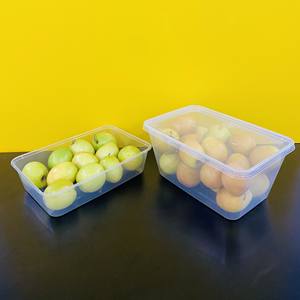 Contenant alimentaire en plastique transparent rectangulaire jetable de 550/650 ml avec couvercle, sans BPA, fabriqué au Vietnam, le plus vendu en 2026 - Product Image 1