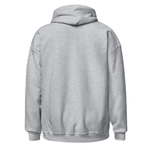 Sweat-shirt à capuche unisexe gris chiné avec motif brodé circulaire, en molleton, à manches longues, décontracté, pour l'hiver - Product Image 4