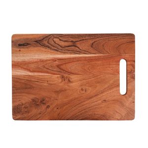 Tablas de Cortar de Madera de Teca y Roble de Alta Calidad, Tabla de Cortar de Madera de Acacia con Asa, Personalizada con Vetas de Madera - Product Image 1