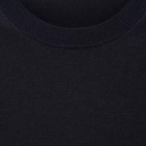 เสื้อยืดคอกลมแขนสั้นผ้าฝ้ายผสมโพลีเอสเตอร์ 100% ทรงหลวม สีดำ สำหรับผู้ชาย เหมาะสำหรับใส่ทุกวัน ระบายอากาศได้ดี - Product Image 2