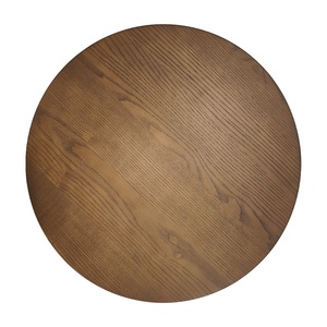 Table d'appoint compacte ronde en bois Table d'appoint en bois de caoutchouc massif Mobilier OEM écologique Fabriqué au Vietnam quantité minimale de commande flexible - Product Image 6