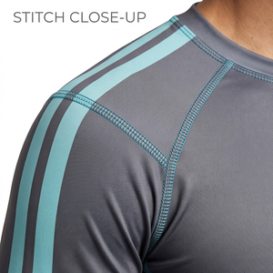 Custom Logo Short Rash Guard Swimwear Unisex Quick Dry Breathable UPF 50+ <b>Compression</b> Shirts BJJ MMA Grappling Eco-Friendly 100% - Product Image 6