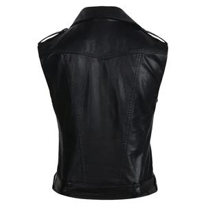 Chaleco de Cuero para Mujer Hecho a Medida, Ajustado, Impermeable, de Alta Calidad, con Triple Botonadura, Hecho en Pakistán - Product Image 5