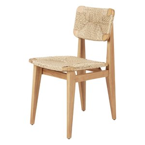 Chaise de salle à manger en teck massif de qualité supérieure, chaise en bois naturel avec rotin synthétique pour restaurant, hôtel et mobilier de maison - Product Image 1