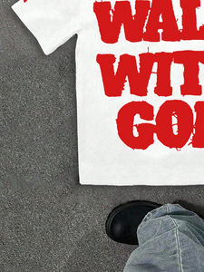 T-shirt Homme Oversize Personnalisé avec Broderie Effet Vieilli, Style Unique, Haute Qualité avec Logo Avant, Nouvelle Arrivée, Fabriqué sur Demande Client - Product Image 5