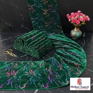 Premium Foil Printed Velvet Fabric Multicolor Luxury Fashion Apparel Dress Home Decor Upholstery OEM ODM Custom Fabric - Product Image 2