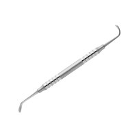 Ensemble d'instruments dentaires chirurgicaux en acier inoxydable Ref-SLC : Élévateur à cuillère courbée pour lifting sinus, détacheur de membrane à lame angulaire double extrémité