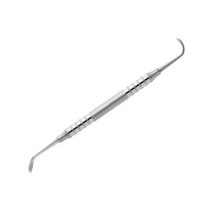 Juego de instrumentos quirúrgicos dentales de acero inoxidable Ref-SLC: Elevador de levantamiento de senos con cuchilla curva y doble extremo, y desprendedor de membrana con hoja angulada - Product Image 6