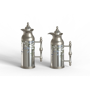 Termo de Acero Inoxidable de Lujo con Diseño Floral Redondo, Aislamiento Térmico para Uso en el Hogar, Cocina y Mesa - Product Image 1