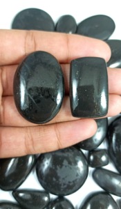 Piedra de Shungita Pulida Natural para Joyería, Protección EMF, Cristal, Venta al Por Mayor, Suministro a Granel - Product Image 6