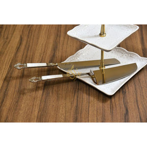 Juego de Cuchillo y Servidor para Pastel de Acero Inoxidable 304 de Lujo, Diseño Nuevo y de Alta Calidad, Más Vendido - Product Image 3