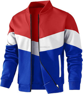 Latest Fashion 2026 Unisex Colour Block Bomber <b>Jackets</b> Customisable LOGO labels Polyester Nylon Material Embroidery Print - Product Image 6