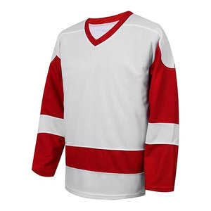 Mens Blank Ice Hockey Jersey Long Sleeve Professional Practice Training Hockey Shirt Breathable Durable <b>Athletic</b> Sports Uniform - Product Image 2