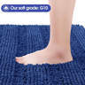 Juego de Alfombras de Baño Personalizadas a Rayas Marrones, 3 Piezas, Ultra Suaves, Antideslizantes, de Chenilla, Absorbentes y Afelpadas - Product Image 4