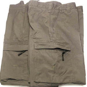 Pantalones cargo verde oliva para hombre, con múltiples bolsillos, material de lona, transpirables, estilo ropa de trabajo, cintura media, para uniforme de Austria - Product Image 5
