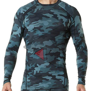 Rashguard à manches longues, best-seller, dernier design, vêtements MMA, couleur unie. - Product Image 3