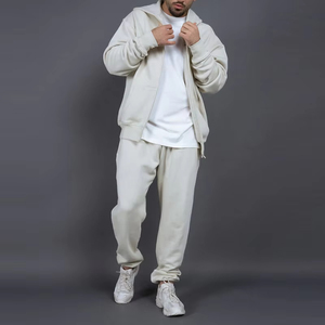 Track Suit Casual Wear Reguler Fit Men'S Tracksuits 2 Pieces Zup-Up Hoodie and Jogger Pants <b>Set</b> for Men With Coffs - Product Image 2