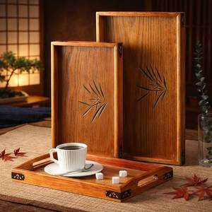 Bandeja de Servir de Madera Hecha a Mano de Lujo con Tablas de Cortar de Lujo Meena - Product Image 6