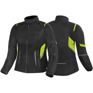 Blouson de moto Cordura pour femme, grande taille, nom de l'équipe de course, protection de niveau 2, protections en mousse réglables, vente en gros OEM - Product Image 1