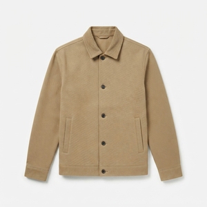 Chaqueta Cortavientos Varsity para Hombre, con Capucha, Forro de Lona y Felpa, Chaqueta Casual de Invierno, Color Sólido, Personalizable, Venta al Por Mayor, OEM - Product Image 3