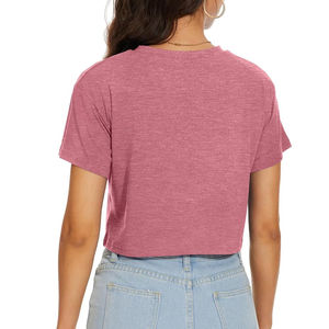 Camisetas Cortas de Verano para Mujer de Alta Calidad, Transpirables, de Secado Rápido, Tejido Jersey Informal, 100% Algodón, Diseño con Parches, Nueva Llegada - Product Image 2