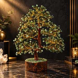 Natural Stone Emerald Tree 500 <b>Chips</b> Handmade Eco-Friendly Reiki <b>Crystal</b> Gemstone Figurine for Valentine's Day Thanksgiving - Product Image 5
