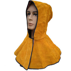 Cagoule de soudeur en cuir de vachette, solide, formelle, pour homme, en tissu respirant, écologique et personnalisable - Product Image 4