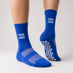 Cross Border Professional Competition <b>Training</b> Non Slip Football <b>Socks</b> Digital 100% Cotton Mesh Towel Bottom Thick Crew <b>Socks</b> - Product Image 1