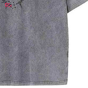 Camisetas Vintage para Hombre con Efecto Desgastado y Lavado Ácido, 100% Algodón, Estilo Oversize, Streetwear, Tejido Jersey Grueso, Tallas Grandes, OEM - Product Image 6