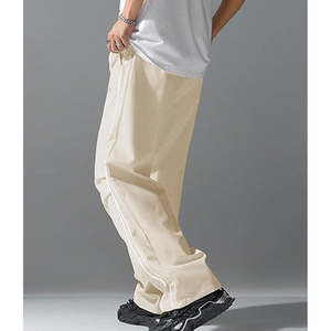 กางเกงแทร็คผู้ชายทรงหลวมทันสมัยแบบ OEM กางเกงจ็อกเกอร์โอเวอร์ไซส์ สตรีทแวร์ รับผลิตตามแบบ พิมพ์ลายได้ - Product Image 4