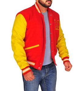 Veste d'université en cuir véritable pour homme patchwork avec appliques brodées vintage en gros pour le sport et l'équipe - Product Image 2
