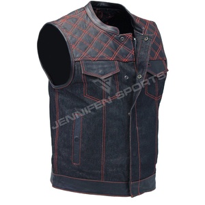 Chaleco de Motocicleta de Verano para Hombre, de Cuero y Lona, de Alta Calidad, Diseño Transpirable, al Mejor Precio, Ropa de Carreras para Motociclistas, Estilo Deportivo - Product Image 1