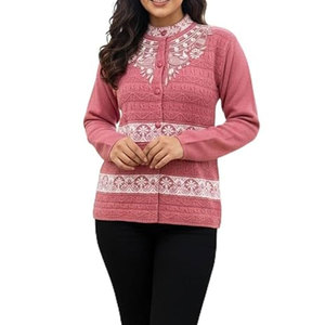 Suéteres de Mujer al por Mayor 2026, Bordado Floral, 100% Algodón Tejido, Alta Calidad, Personalizables, Moda en Prendas de Punto - Product Image 1
