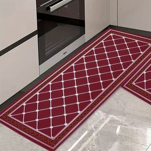 Impermeabile 19.7X31.5 \ "19.7X47.2 \" rosso tappetini da cucina antiscivolo imbottiti tappeti da cucina per il Comfort in piedi per il pavimento della cucina - Product Image 3