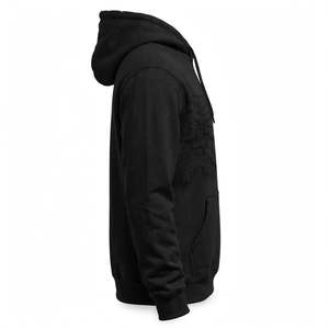 <b>Men's</b> Heavyweight Black Cotton Pullover Hoodie Custom <b>Orange</b> Graphic Print Street wear Fashion Fleece Casual Winter <b>Sweatshirt</b> - Product Image 3