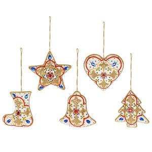 Décoration suspendue brodée à la main avec des fils Zari |   Ornement en soie perlée pour la décoration de la maison et les cadeaux Eid Mubarak - Product Image 2