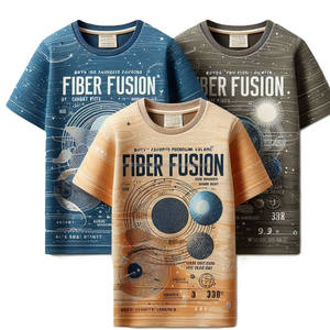 Venta al por mayor 100% algodón Camisetas cuello redondo diseño personalizado impresión 3D digital de manga corta logotipo personalizado para niños sublimación - Product Image 2