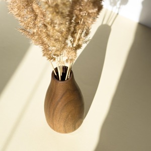 Florero de Madera Hecho a Mano para Decoración del Hogar, Florero Decorativo de Madera de Mango Natural para Decoración de Sala de Estar - Product Image 3