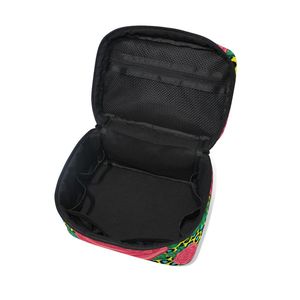 Bolsa de Maquillaje de Gran Capacidad, Organizador de Artículos de Aseo de Viaje con Diseño Floral Pop Art, Bolsillos de Malla, Bolsa de Cosméticos Portátil - Product Image 3