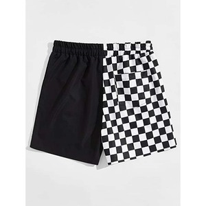Shorts d'été décontractés pour hommes, taille élastique, coupe ample, cordon de serrage, légers, couleur kaki - Product Image 4