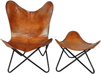 Minimalist Kelebek Sandalye, Ağır Hizmet Tipi Çerçevesi ve Zarif Oturma Odası Dekorasyonu, Salon ve Modern Mekanlar İçin Geniş Oturma Alanına Sahip