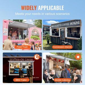 Finestra per Concessioni in Lega di Alluminio 48"x36" per Food Truck con Tenda, Gancio di Traino e Supporto a 85 Gradi - Product Image 6