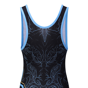 Combinaisons de lutte pour hommes, vêtements de sport, combinaison de lutte pour hommes, uniforme de lutte, vêtements de sport personnalisés, 100% polyester, impression personnalisée - Product Image 2