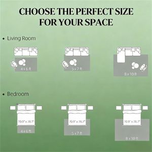 Tappeto Stampato Lavabile in Lavatrice, Set di Tappeti Marroni Misti per Soggiorni e Camere da Letto - Product Image 4